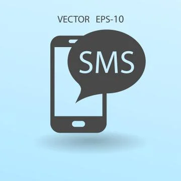 Sms icon. vector illustration Stock Illustration