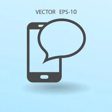 Sms icon. vector illustration Stock Illustration