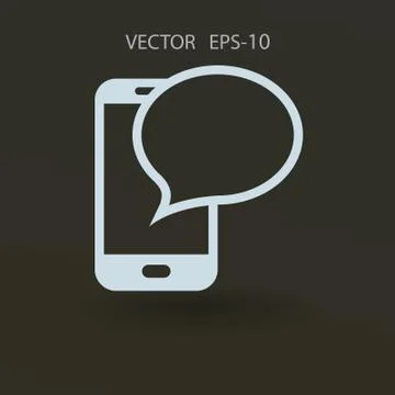 Sms icon. vector illustration Stock Illustration
