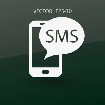 Sms icon. vector illustration Stock Illustration