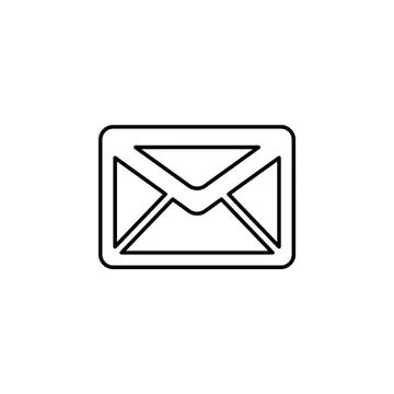 Sms line vector icon. illustration black on white background Stock Illustration