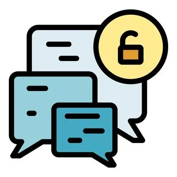 Sms login icon vector flat Stock Illustration