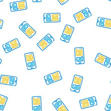 Sms message conversation vector seamless pattern Stock Illustration