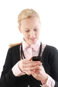 Sms to my colleagues Stock Photos