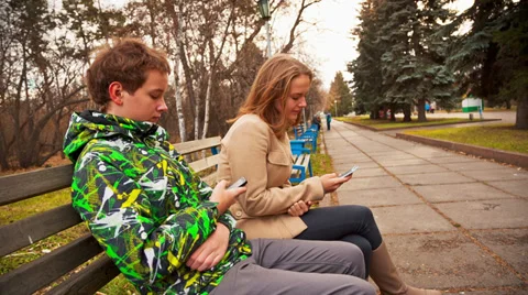 SMS on Smartphones Stock Footage 32362450