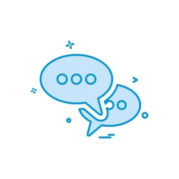 Sms talk buble icon vector design Stock Illustration
