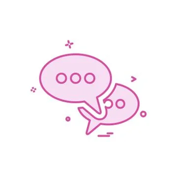 Sms talk buble icon vector design Stock Illustration