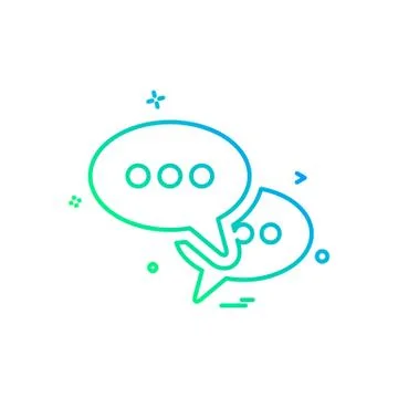 Sms talk buble icon vector design Stock Illustration