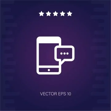 Sms vector icon Stock Illustration