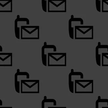Sms web icon. flat design. Seamless pattern. 스톡 일러스트