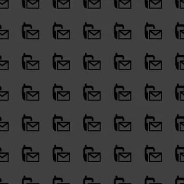 Sms web icon. flat design. Seamless pattern. Illustrazione stock