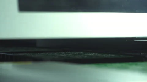SMT Machine Places Elements On Circuit Boards Stock Footage 68659620