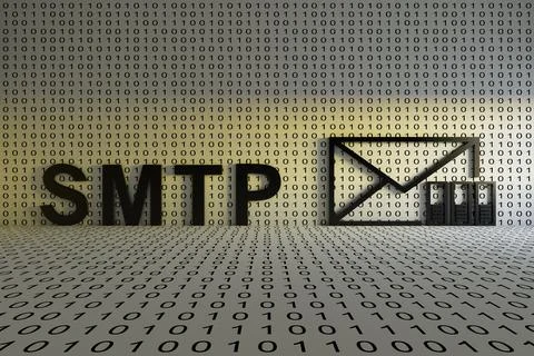 SMTP concept text sunlight 3D illustration イラスト素材