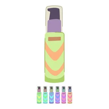 Smudge foundation cream vector cartoon graphic Stock Illustration