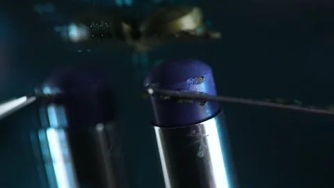 Smudging Lipstick on shiney surface Stock Footage 162009805