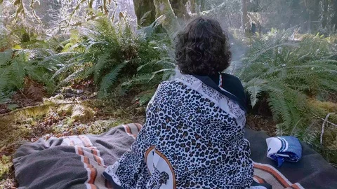 Smudging pot 2 2 Stock Footage 125889973