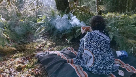 Smudging pot 6 Stock Footage 125889942