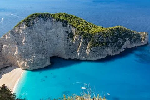 Smugglers Cove captured from an elevated viewpoint Stock-Fotos
