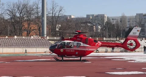 SMURD helicopter Stock Footage 327346821