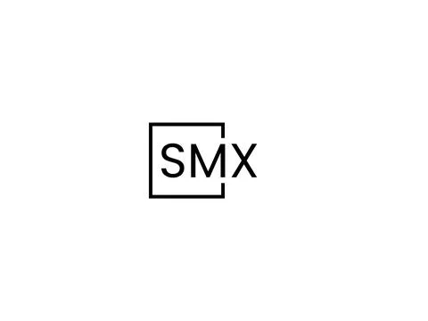 SMX letter initial logo design vector illustration 스톡 일러스트
