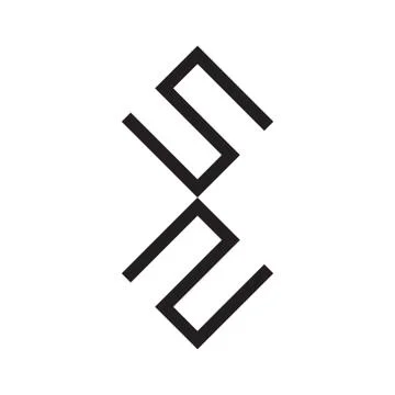 Sn initial letter vector logo icon Stock-Illustration