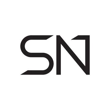 Sn initial letter vector logo icon Stock Illustration