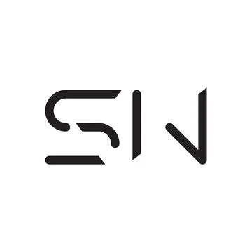 Sn initial letter vector logo icon Stock-Illustration