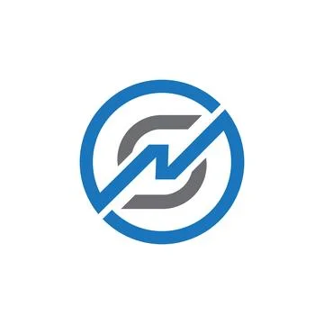 SN Letter monogram Initial Logo Design Template Vector Illustration. SN ele.. Stock Illustration