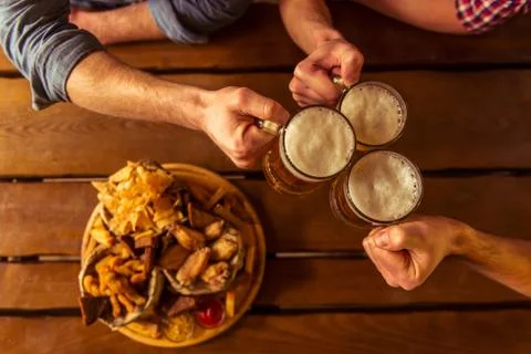 Snack and beer Stock Photos
