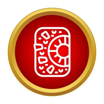 Snack bar with nuts and dried fruit icon Stock Illustration