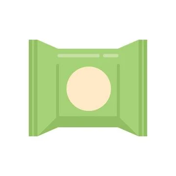 Snack bar oat icon flat vector. Sweet pack Illustrazione stock