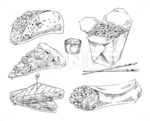 Snacks Doodle Stock Illustrations – 1,331 Snacks Doodle Stock  Illustrations, Vectors & Clipart - Dreamstime