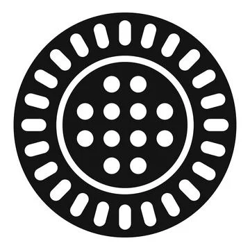 Snack biscuit icon, simple style Stock Illustration