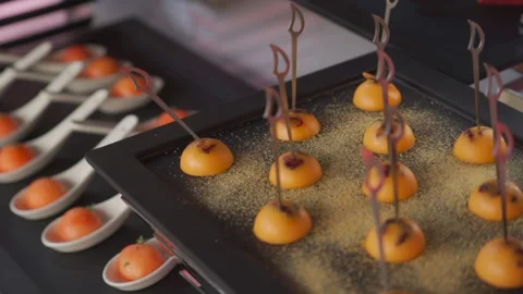 Snack on a black board Stock Footage 150746954