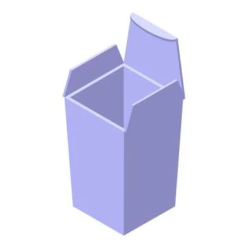 Snack box icon isometric vector. Chip pack Illustrazione stock