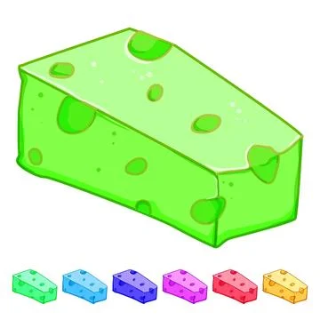 Snack cheese cartoon vector graphic Stock Illustration