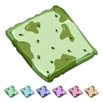 Snack cracker biscuit cartoon vector graphic Stock Illustration