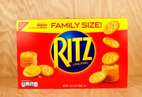 Snack cracker box. Stock Photos