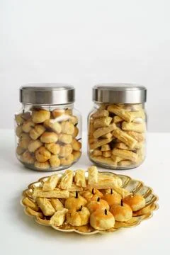 Snack for eid mubarak tradition Stock Photos