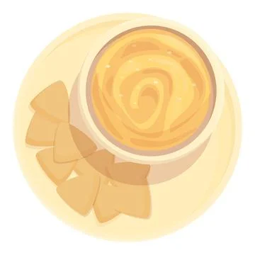 Snack hummus icon cartoon vector. Pita bread Stock Illustration