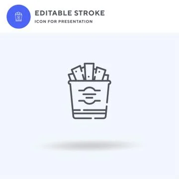 Snack icon vector, filled flat sign, solid pictogram isolated on white, logo  Stock Illustration