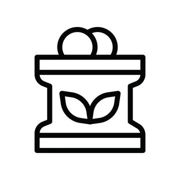 Snack line icon Stock Illustration