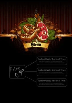 Snack menu Stock Illustration