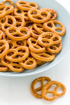 Snack or Appetizer, Pretzel Stock Photos