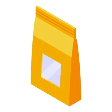 Snack pack icon isometric vector. Chip bag Illustrazione stock