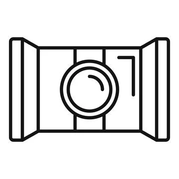 Snack pack icon outline vector. Fast food bag イラスト素材