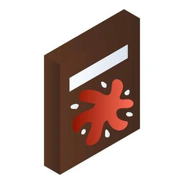 Snack package icon, isometric style Stock-Illustration