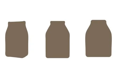 Snack packaging icon set. Food design Stock Illustration
