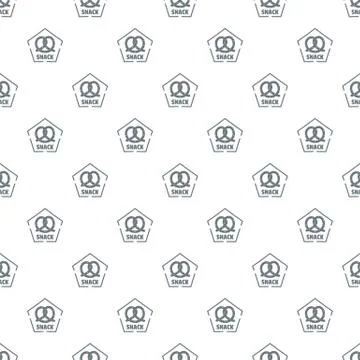 Snack pattern vector seamless Stock Illustration