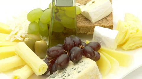 Snack plate Stock Footage